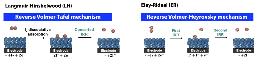 비균일 촉매 표면에서의 Langmuir-Hinshelwood (LH) & Eley-Rideal (ER) 반응 메커니즘