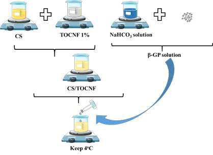 CS/TOCNF 하이드로젤 제조방법