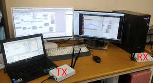 USRP 하드웨어 및 GNU Radio 소프트웨어로 구현된 PU 송신기 및 SU 수신기