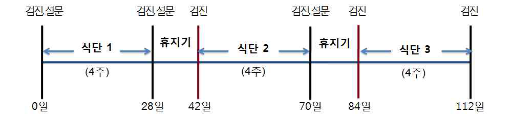 식사중재연구의 진행 순서