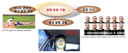 인간 인지 기능을 모방한 음성-영상 정보 융합 적용 기술 분야