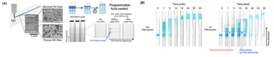 PVA barrier를 이용한 fluid 컨트롤