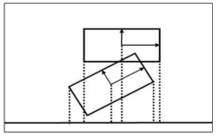 SAT를 통한 collision detection 예시