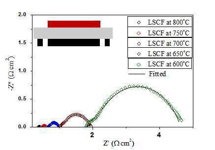 LSCF thick film의 ElS 결과