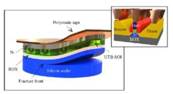CST 방식을 이용한 고성능 유연 Si 소자 제작
