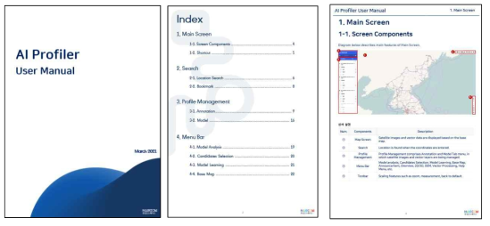 AI Profiler 영문 사용자 매뉴얼 제작