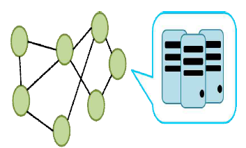 그래프로 정의한 데이터 센터들의 topology