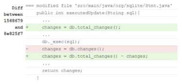 Bug 2: Stmt.java에서 결함을 수정하는 패치