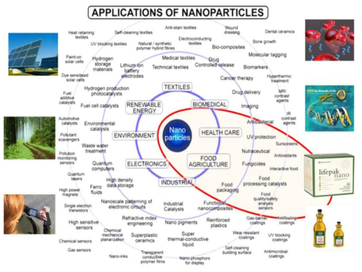 식품분야에서의 나노입자 이용 범위