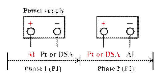 Schematic diagram of continuous electrolytic microalgae (CEM) harvest in this study: different electrode pair of PE