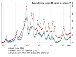 Chemical binding study with NMR