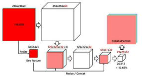 key feature를 이용한 실화상 영상의 차원 축소를 위한 오토인코더 구조