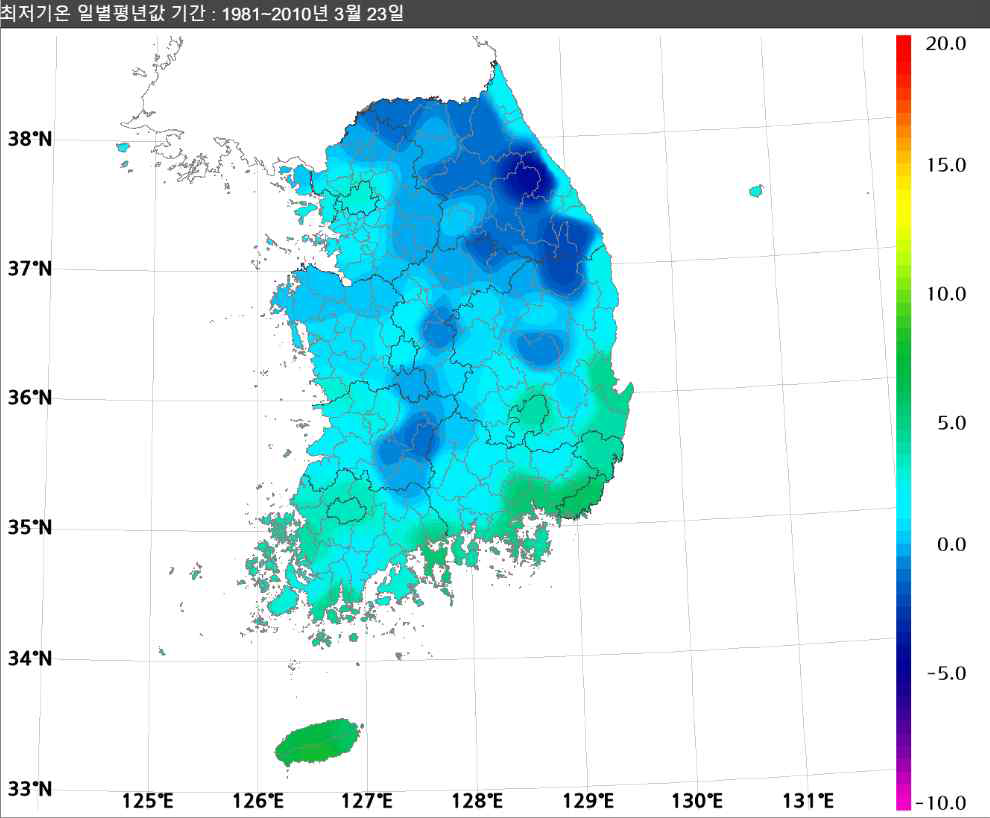 최고기온 일별평년값 1981~2010
