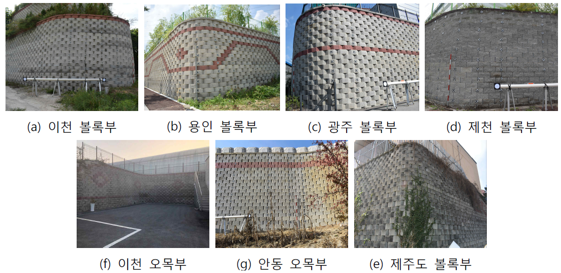 보강토옹벽 현장 전경
