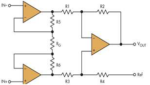 Three-op-amp IA