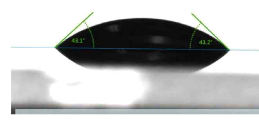 sessile drop method와 정접촉각 측정