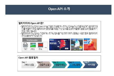 Open API 소개 화면