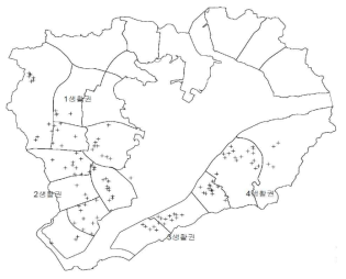 지반응답해석이 수행된 세종시내 위치