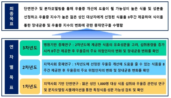 최종목표 및 연차별 목표