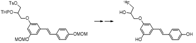 18F-표지 레스베라트롤 유도체 합성방법