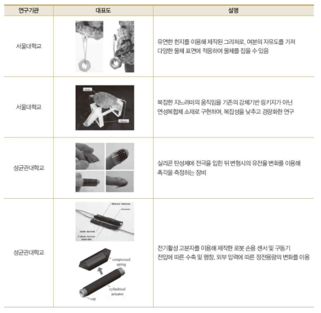 국내의 관련 연구기관과 연구 성과