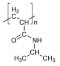 A structure of poly(N-isopropylacrylamide) (PNIPAAm)