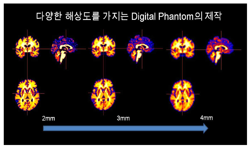 해상도에 따른 Digital phatnom 제작