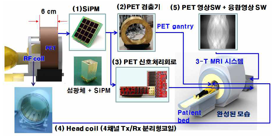 Si 광전소자를 이용한 뇌 분자영상진단용 PET-MRI 개발