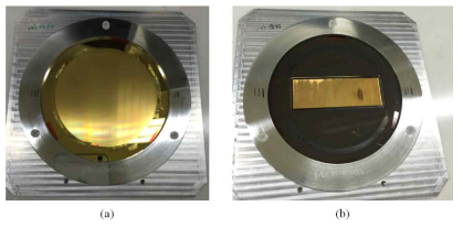 고분해능 영상 간섭계를 위한 엑스선 격자: (a)위상격자(G1), (b)해석격자(G2)