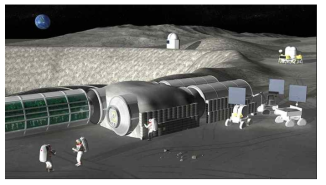 JAXA의 무인자율 로봇기반 달기지 건설 * 자료 : space.com, 2019