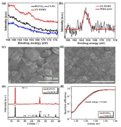 MAPbI3에 sulfonium 양이온이 도입에 따른 페로브스카이트 박막의 특성 변화