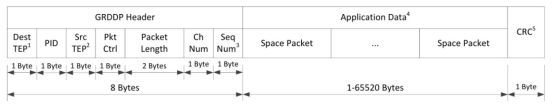 환경탑재체의 GRDDP packet 형식