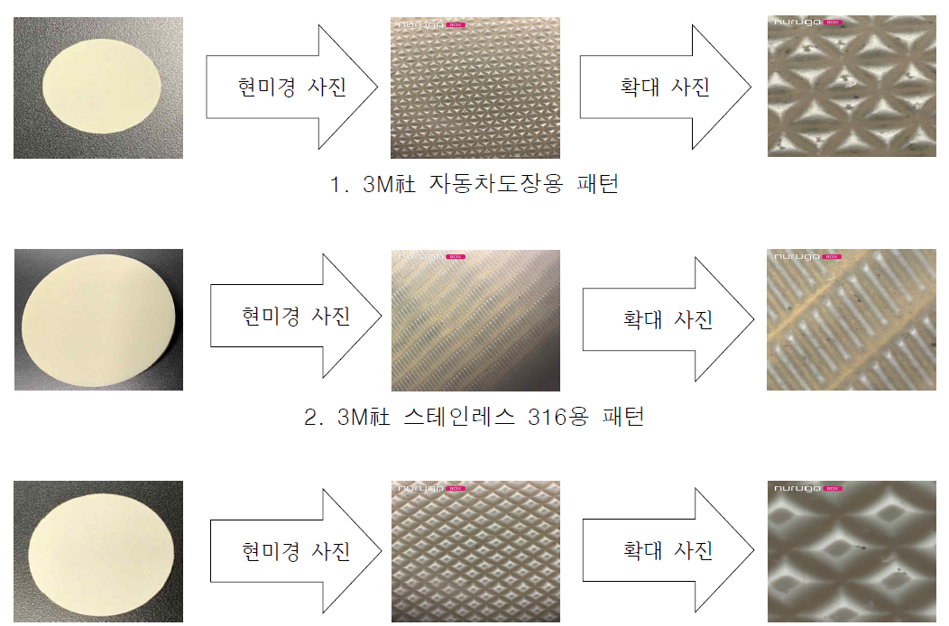 3M社 터치패널글라스용 패턴