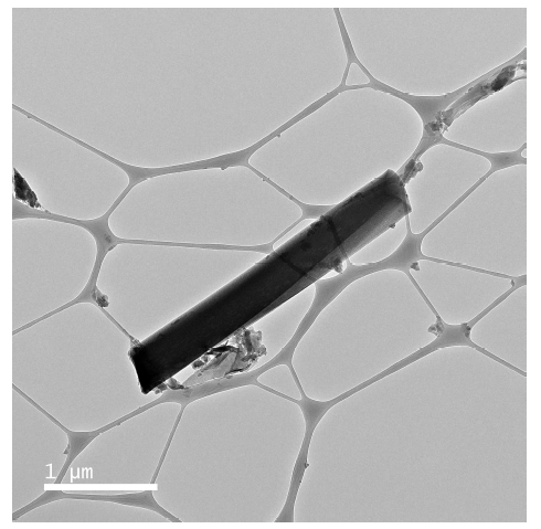 열처리 전 Cu-MOF-74의 TEM 이미지