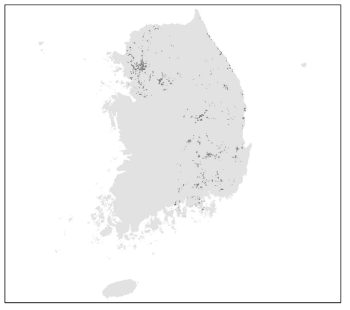 내수침수예측지도 자료 수집 현황