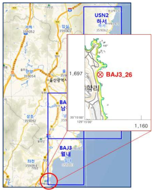 지역단위 연구범위 지역(검증지역)