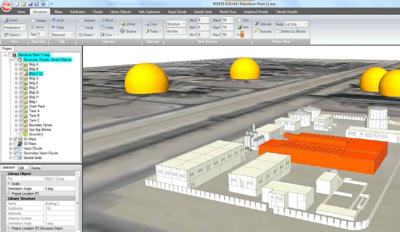 BREEZE ExDAM의 3D 인터페이스 출처 : BREEZE. (2015) BREEZE ExDAM Tech Sheet