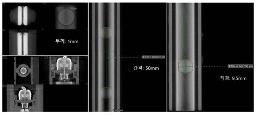 선진사 샘플의 X-선 단층촬영(Shimadzu, InspeXio SMX-255CT) 을 통한 내부구조 분석