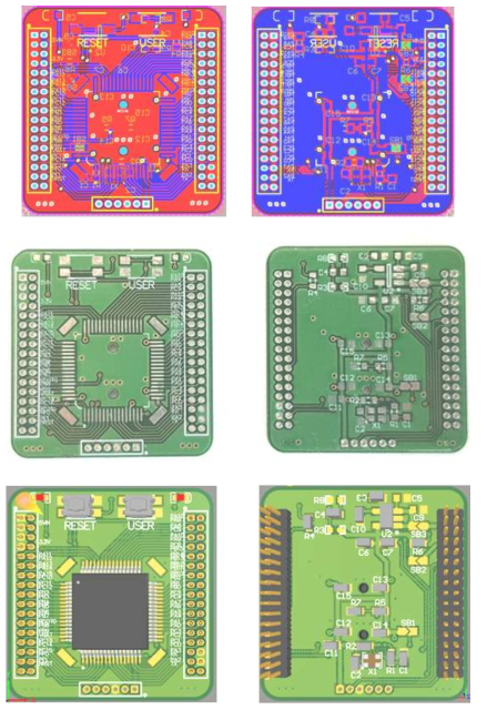 MCU 보드 PCB 아트웍