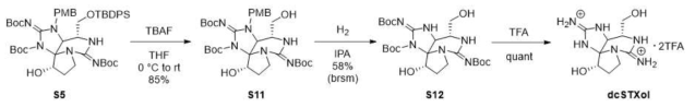 dcSTXol 합성을 위한 Phase III 합성 경로