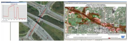 오하이오주 DOT의 고도 측정 및 GIS를 사용한 도시 홍수 예측 (FHWA, 2012)