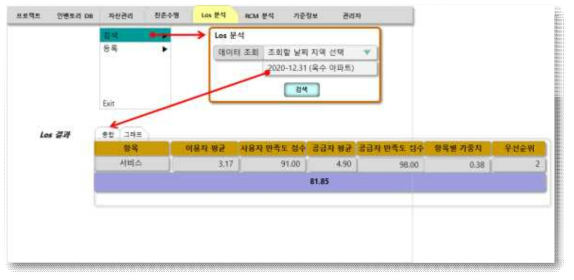 Los 분석 검색후 상세보기