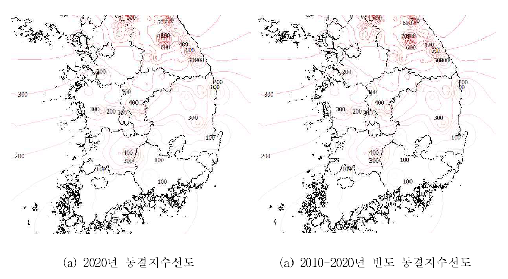 동결지수선도