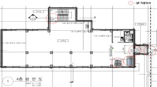 성능검증장내 관련 설비 설치 위치(QR코드 적용)