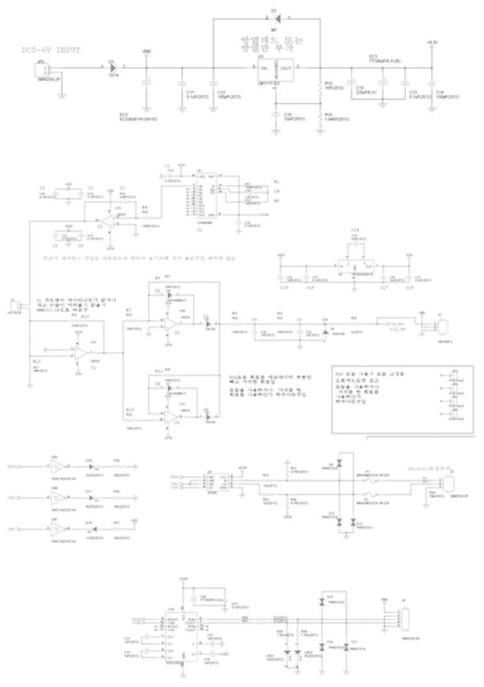 정수처리 일체형 ICBM 스마트 워터미터 수질 측정부 PCB 설계