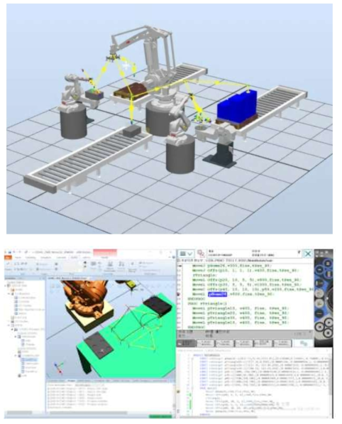 ABB 로봇스튜디오를 활용한 산업용 로봇 시뮬레이션 예시