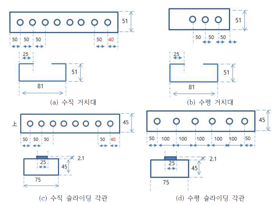 거치시스템 1 부분별 도면