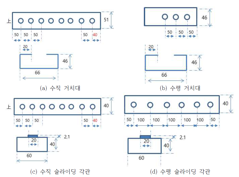 거치시스템 2 부분별 도면