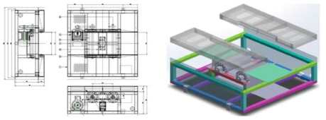 속도계시험기 설계도(2D vs 3D 랜더링)