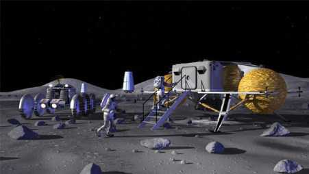 미래 달 유인 탐사 개념도 (NASA, 2006)